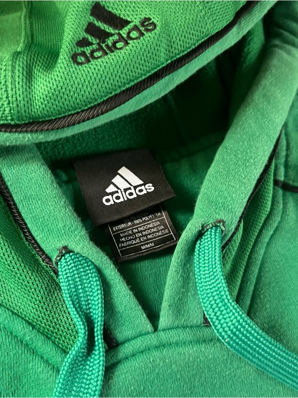 Boston Celtics Hoodie Adidas Sweatshirt Green Pullover NBA Basketball Sz Medium - Picture 2 of 4
